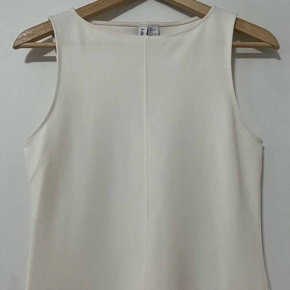 & Other Stories SLEEVELESS A-LINE MINI DRESS SMALL IVORY